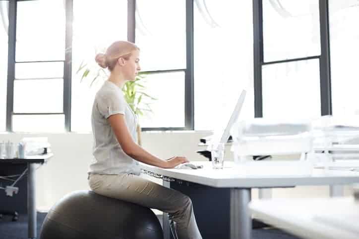 What Size Exercise Ball is Best for Sitting at Desk Office